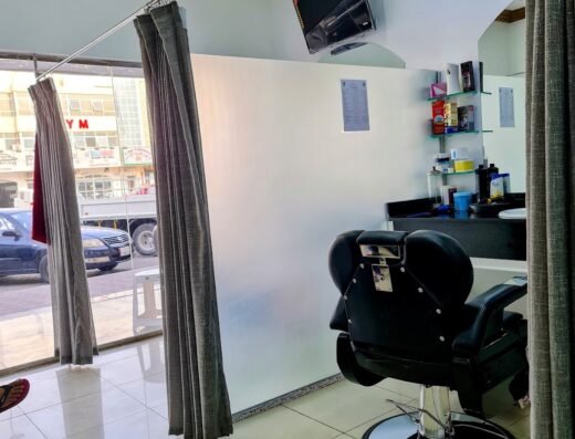 leather chair barbershop